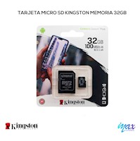 Tarjeta Micro SD Kingston memoria 32gb clase 10 original